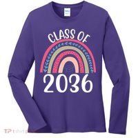 Class Of 2036 Rainbow Graduation Women's Long Sleeve Shirt thumb 0