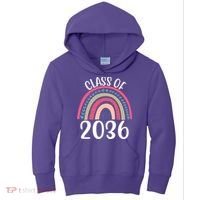 Class Of 2036 Rainbow Graduation Kids Hoodie thumb 0