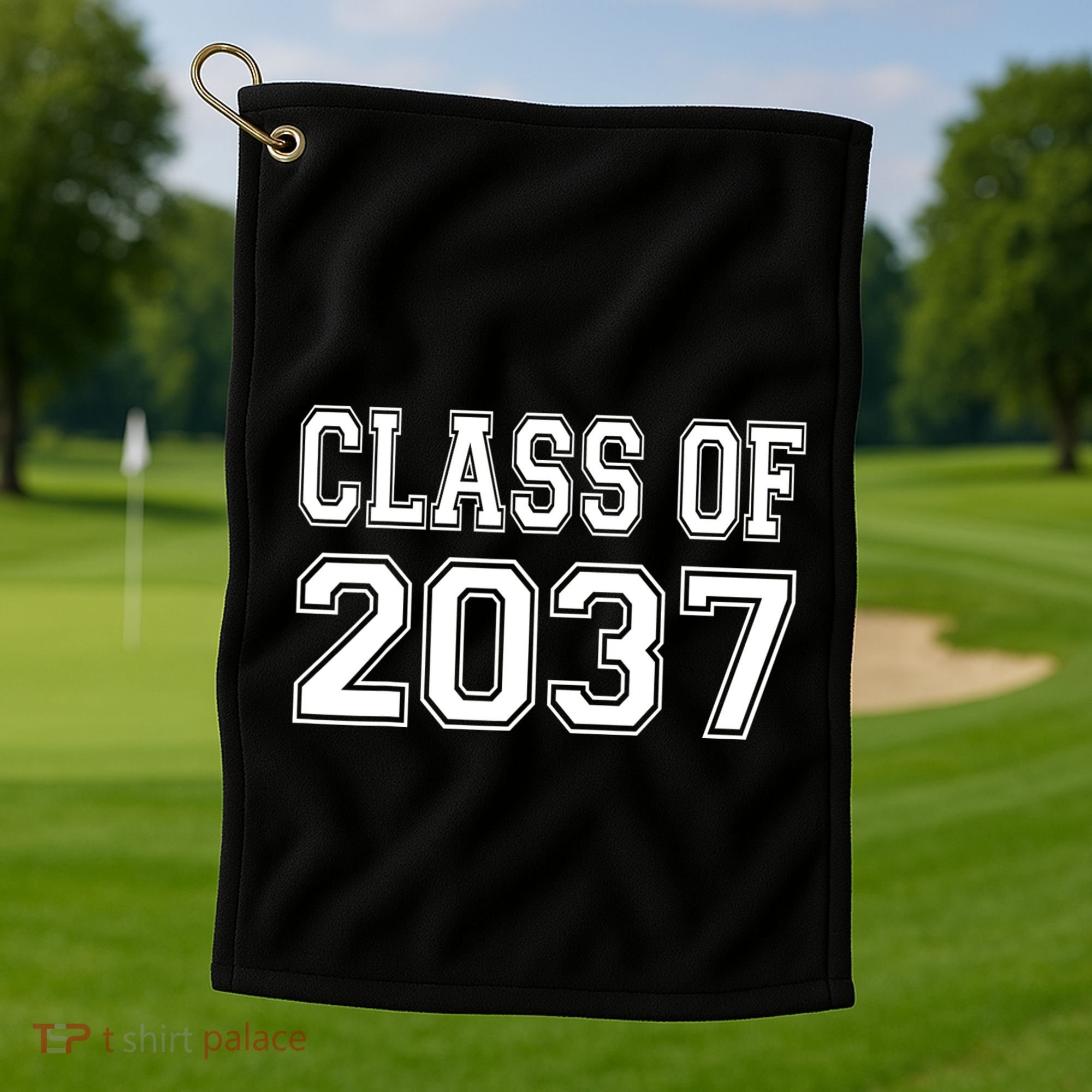 Class Of 2037 Grow With Me Golf Towel