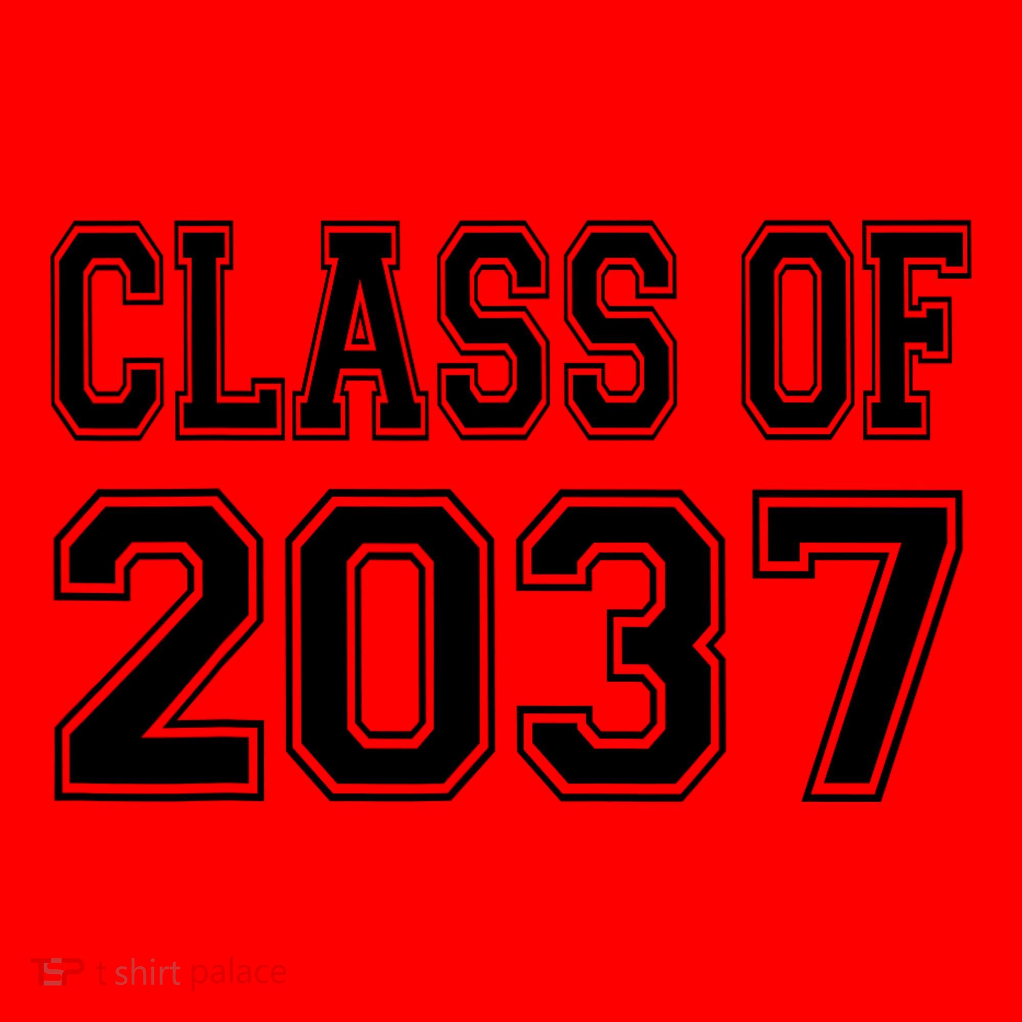 Class Of 2037 Grow With Me Santa Hat