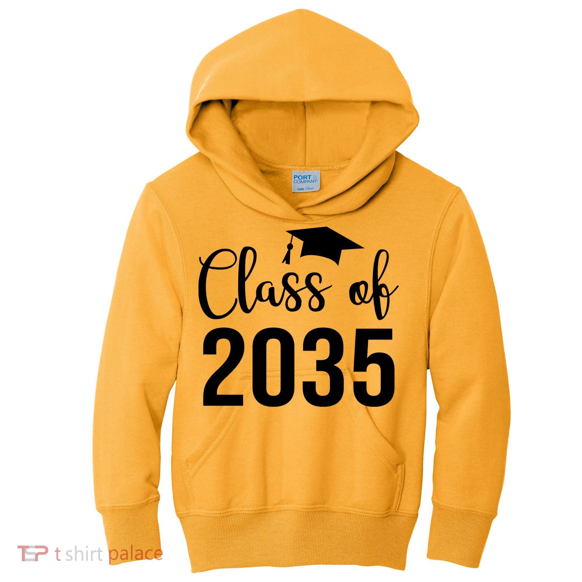Class Of 2035 Graduation Kids Hoodie