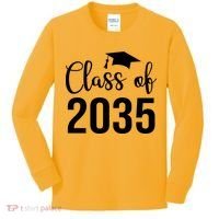 Class Of 2035 Graduation Kids Long Sleeve Shirt thumb 0