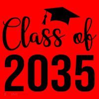 Class Of 2035 Graduation Santa Hat thumb 1