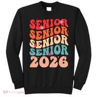 Class Of 2026 Back To School Groovy Graduation Senior 26 Sweatshirt thumb 0