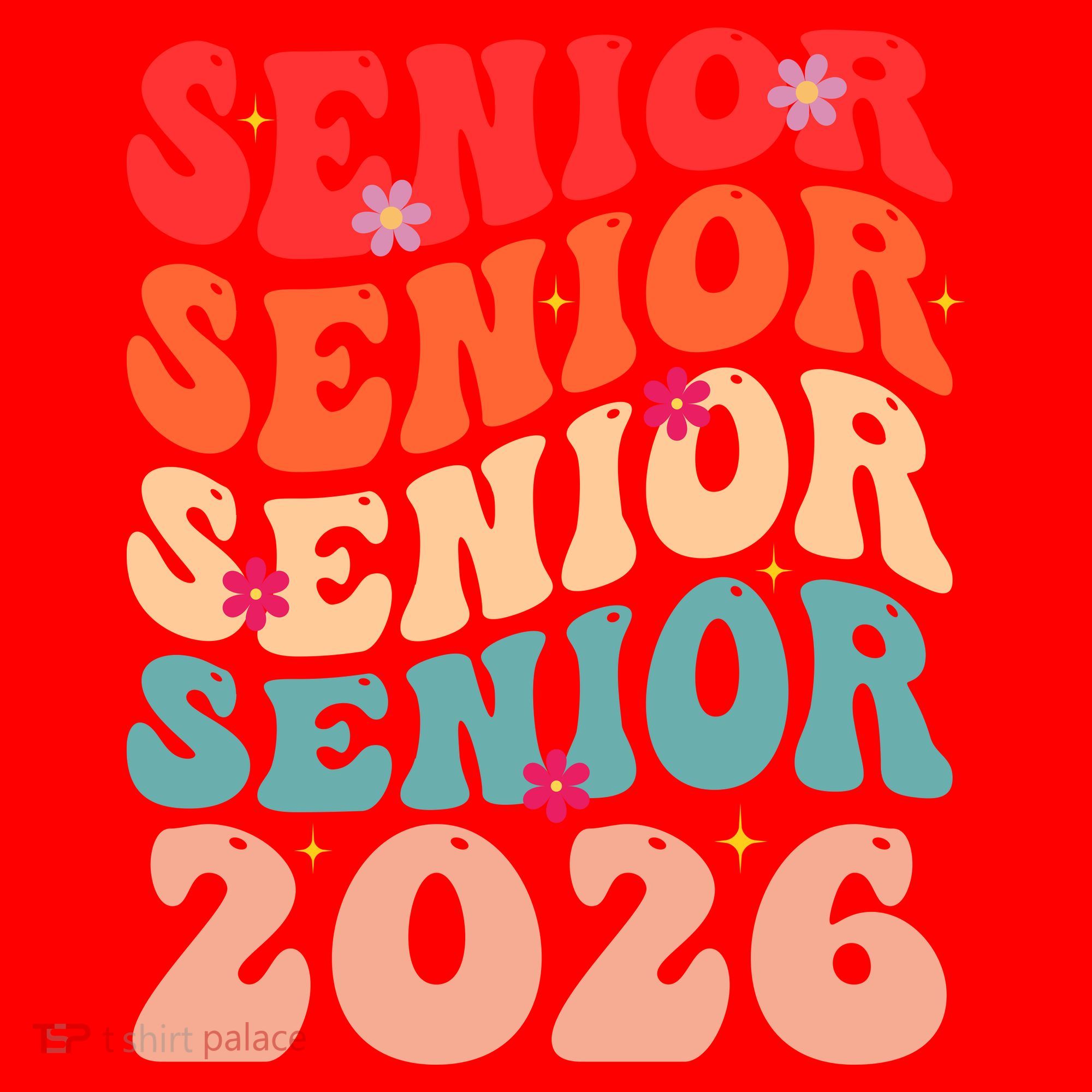 Class Of 2026 Back To School Groovy Graduation Senior 26 Santa Hat