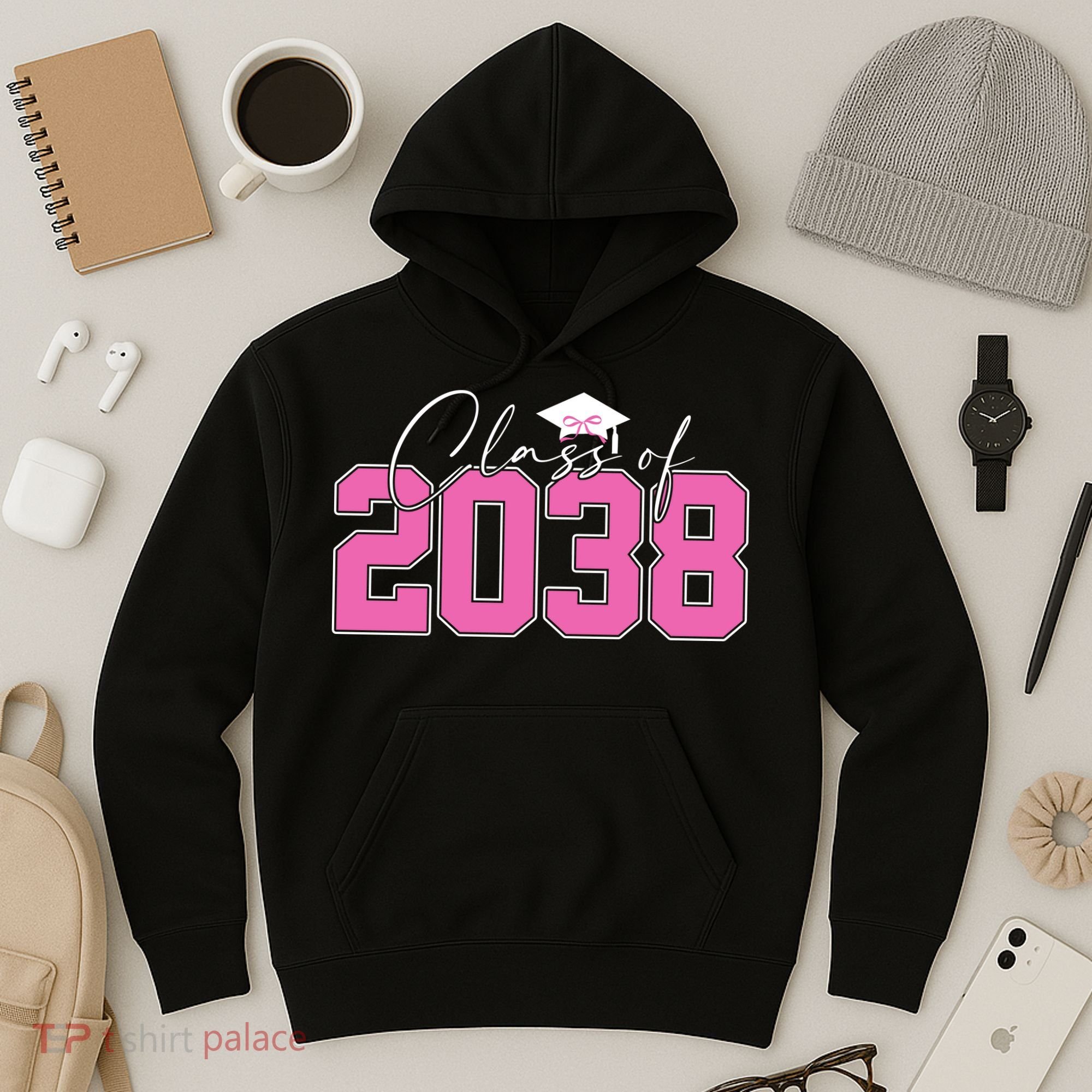 Class Of 2038 Grow With Me Kindergarten Hoodie