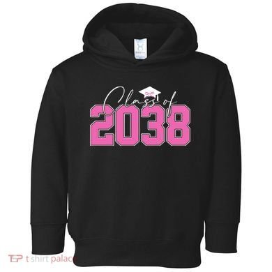 Class Of 2038 Grow With Me Kindergarten Toddler Hoodie