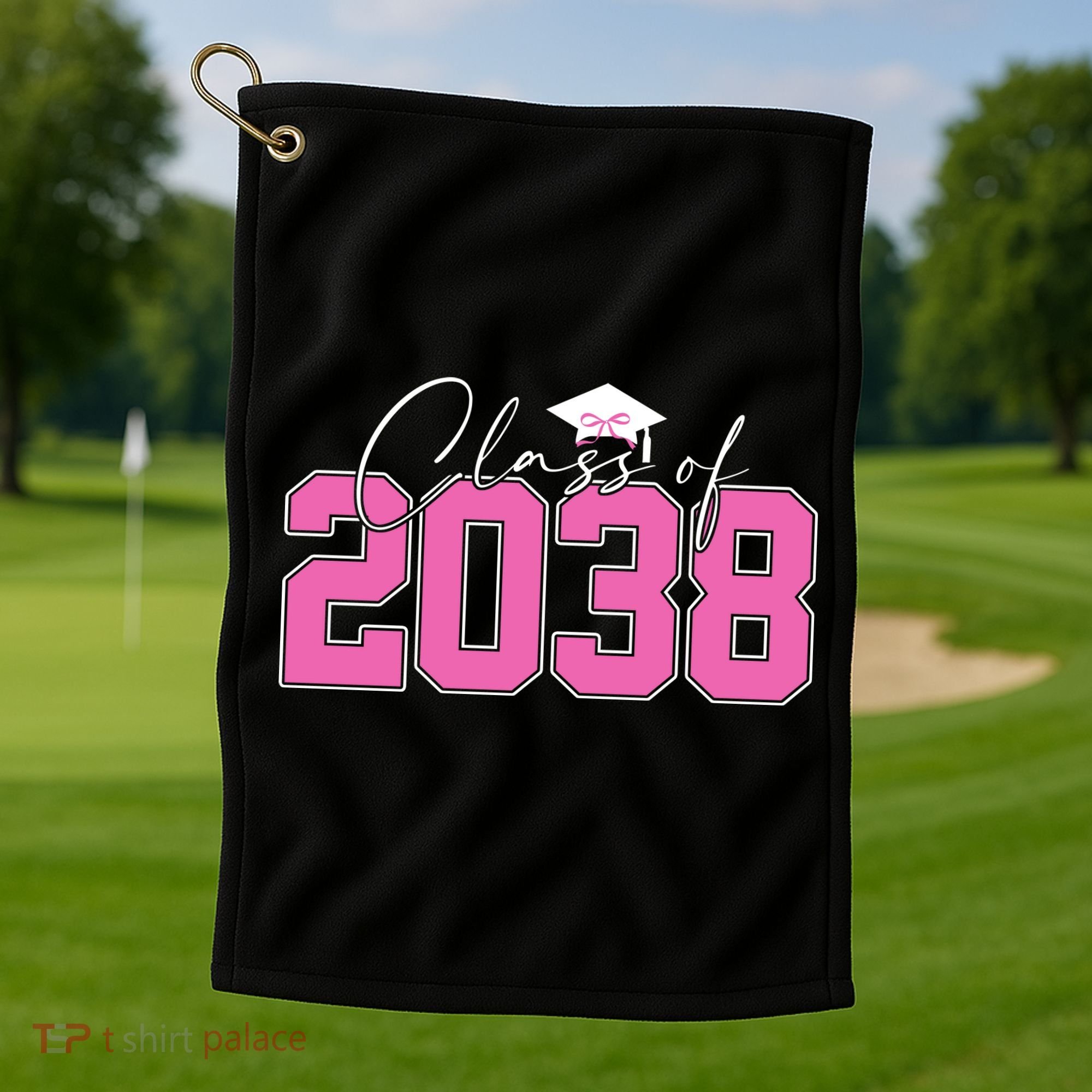 Class Of 2038 Grow With Me Kindergarten Golf Towel