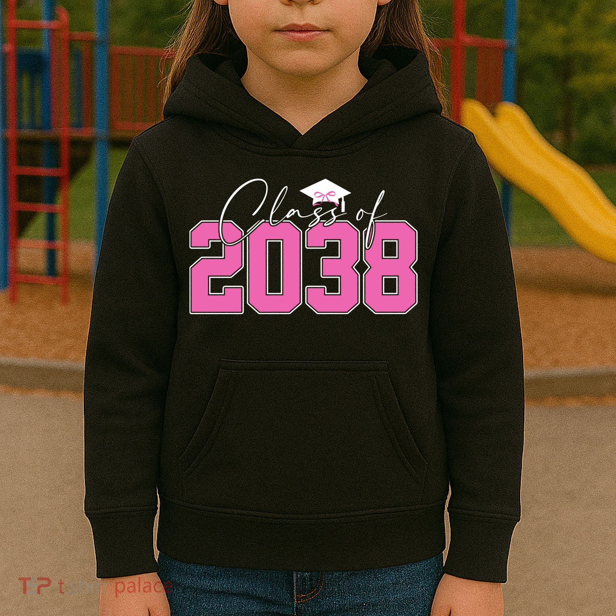 Class Of 2038 Grow With Me Kindergarten Kids Hoodie