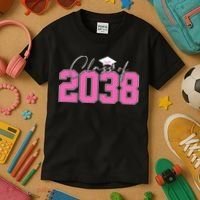 Class Of 2038 Grow With Me Kindergarten Kids T-Shirt thumb 3