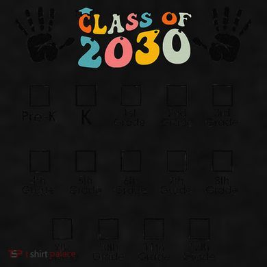 Class Of 2030 Grow With Me Checklist Prek 12th Retro K12 Ladies PosiCharge Tri-Blend Wicking Tank