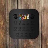 Class Of 2030 Grow With Me Checklist Prek 12th Retro K12 Coaster thumb 0