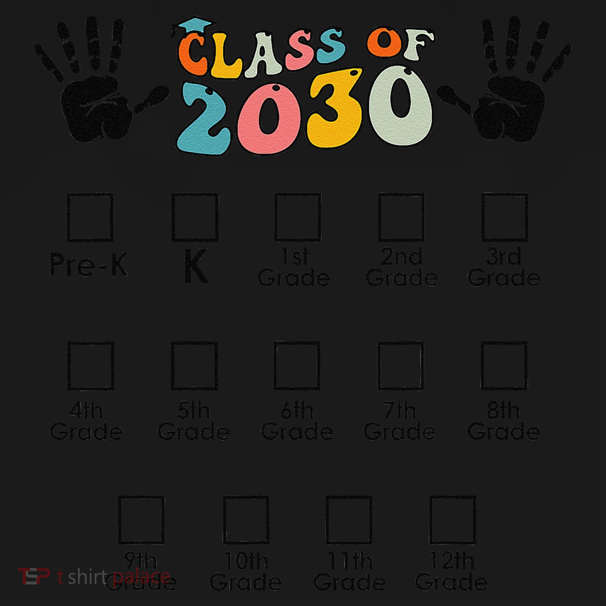 Class Of 2030 Grow With Me Checklist Prek 12th Retro K12 Coaster