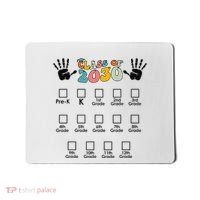 Class Of 2030 Grow With Me Checklist Prek 12th Retro K12 Mousepad thumb 0