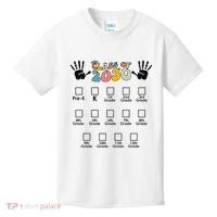 Class Of 2030 Grow With Me Checklist Prek 12th Retro K12 Kids T-Shirt thumb 0