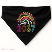Class Of 2037 Kindergarten Prek Grow With Me Graduation USA-Made Doggie Bandana thumb 0