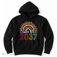 Class Of 2037 Kindergarten Prek Grow With Me Graduation Hoodie thumb 0
