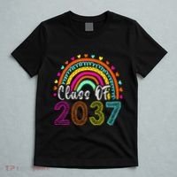 Class Of 2037 Kindergarten Prek Grow With Me Graduation T-Shirt thumb 5