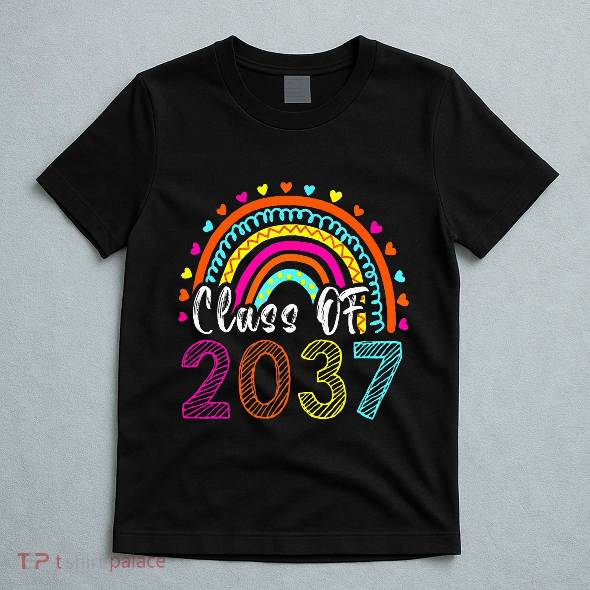 Class Of 2037 Kindergarten Prek Grow With Me Graduation T-Shirt