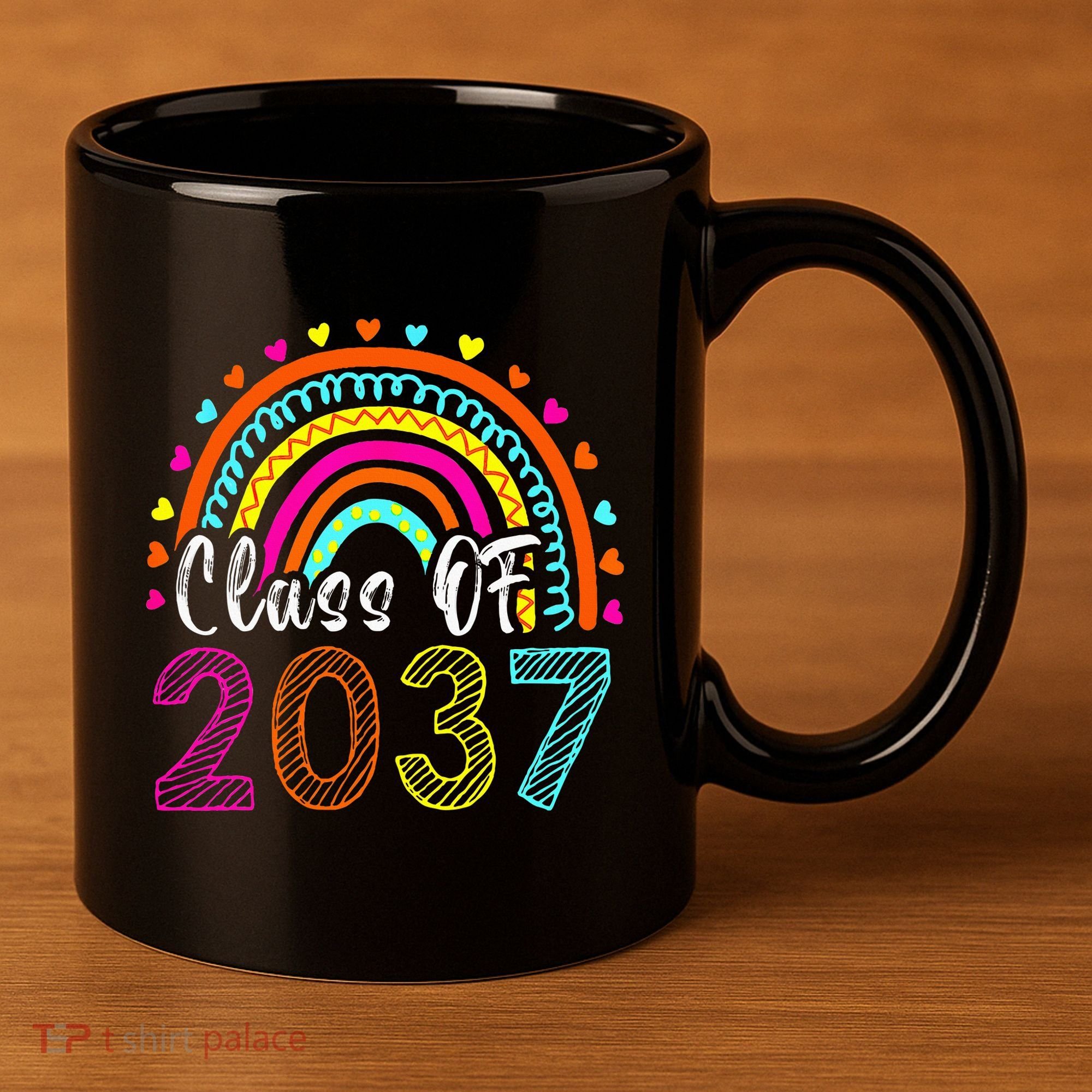 Class Of 2037 Kindergarten Prek Grow With Me Graduation 11oz C Handle Ceramic Mug