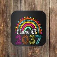 Class Of 2037 Kindergarten Prek Grow With Me Graduation Coaster thumb 0
