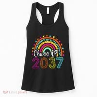 Class Of 2037 Kindergarten Prek Grow With Me Graduation Women's Tank Top thumb 0