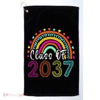 Class Of 2037 Kindergarten Prek Grow With Me Graduation Golf Towel thumb 0