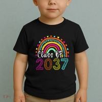 Class Of 2037 Kindergarten Prek Grow With Me Graduation Toddler T-Shirt thumb 2