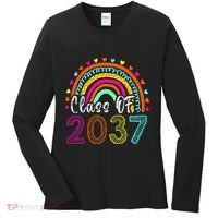 Class Of 2037 Kindergarten Prek Grow With Me Graduation Women's Long Sleeve Shirt thumb 0