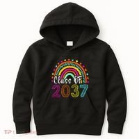 Class Of 2037 Kindergarten Prek Grow With Me Graduation Kids Hoodie thumb 0