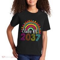 Class Of 2037 Kindergarten Prek Grow With Me Graduation Kids T-Shirt thumb 2