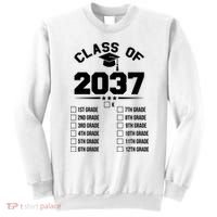 Class Of 2037 Grow With Me Checklist Kindergarten 12th Grade Sweatshirt thumb 0