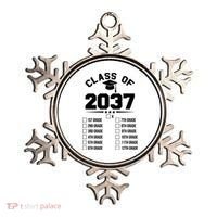 Class Of 2037 Grow With Me Checklist Kindergarten 12th Grade Ornament thumb 0