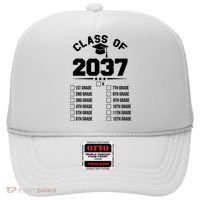 Class Of 2037 Grow With Me Checklist Kindergarten 12th Grade Hat thumb 0