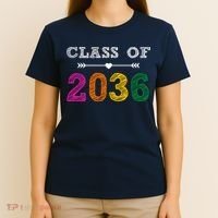 Class Of 2036 Colorful Graduation Gift T-Shirt thumb 4