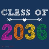 Class Of 2036 Colorful Graduation Gift T-Shirt thumb 7