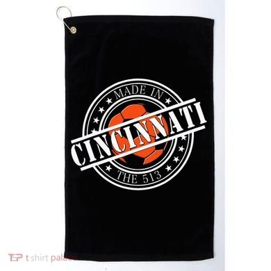 Cincinnati Ohio 513 Soccer Squad Golf Towel