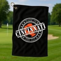Cincinnati Ohio 513 Soccer Squad Golf Towel thumb 1