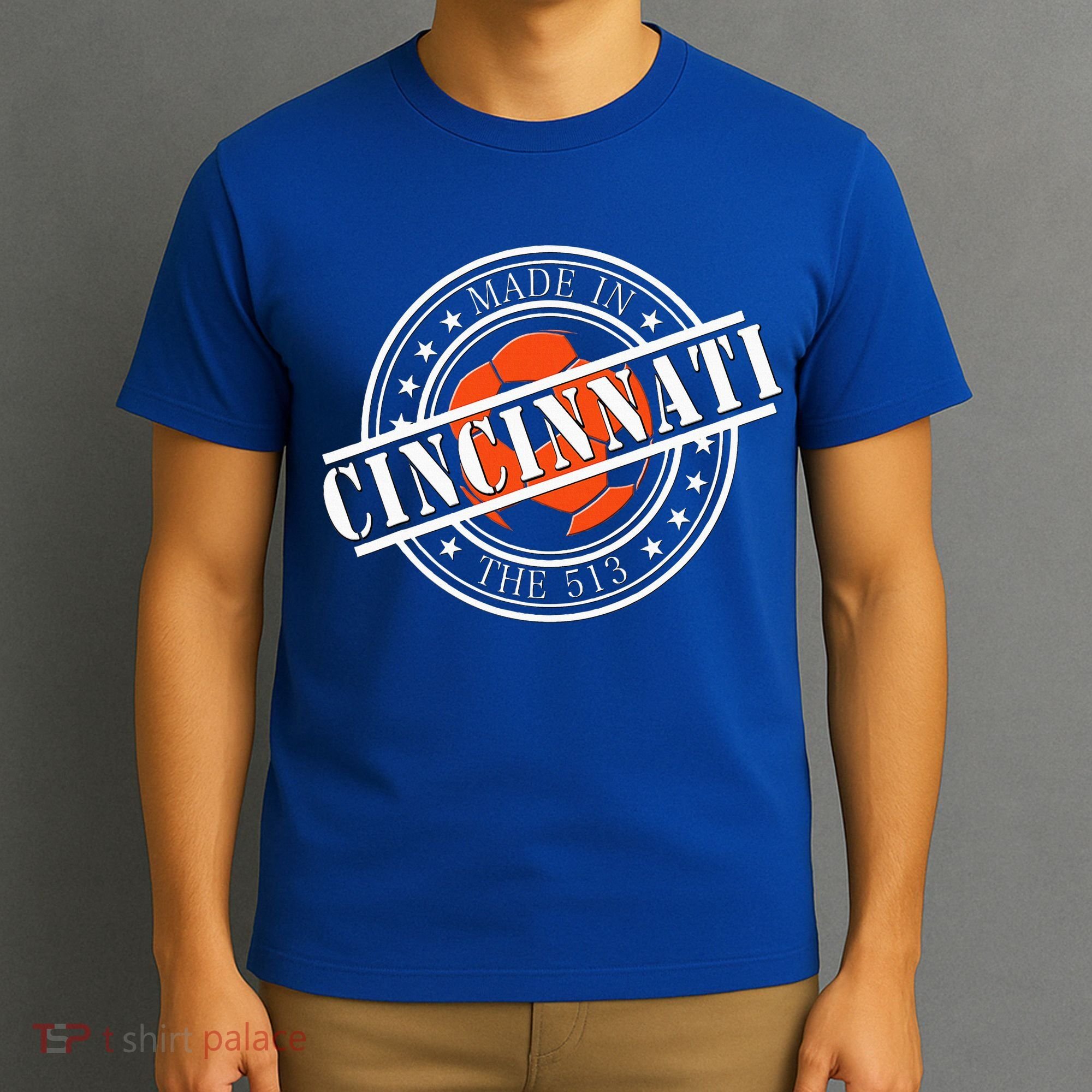 Cincinnati Ohio 513 Soccer Squad T-Shirt