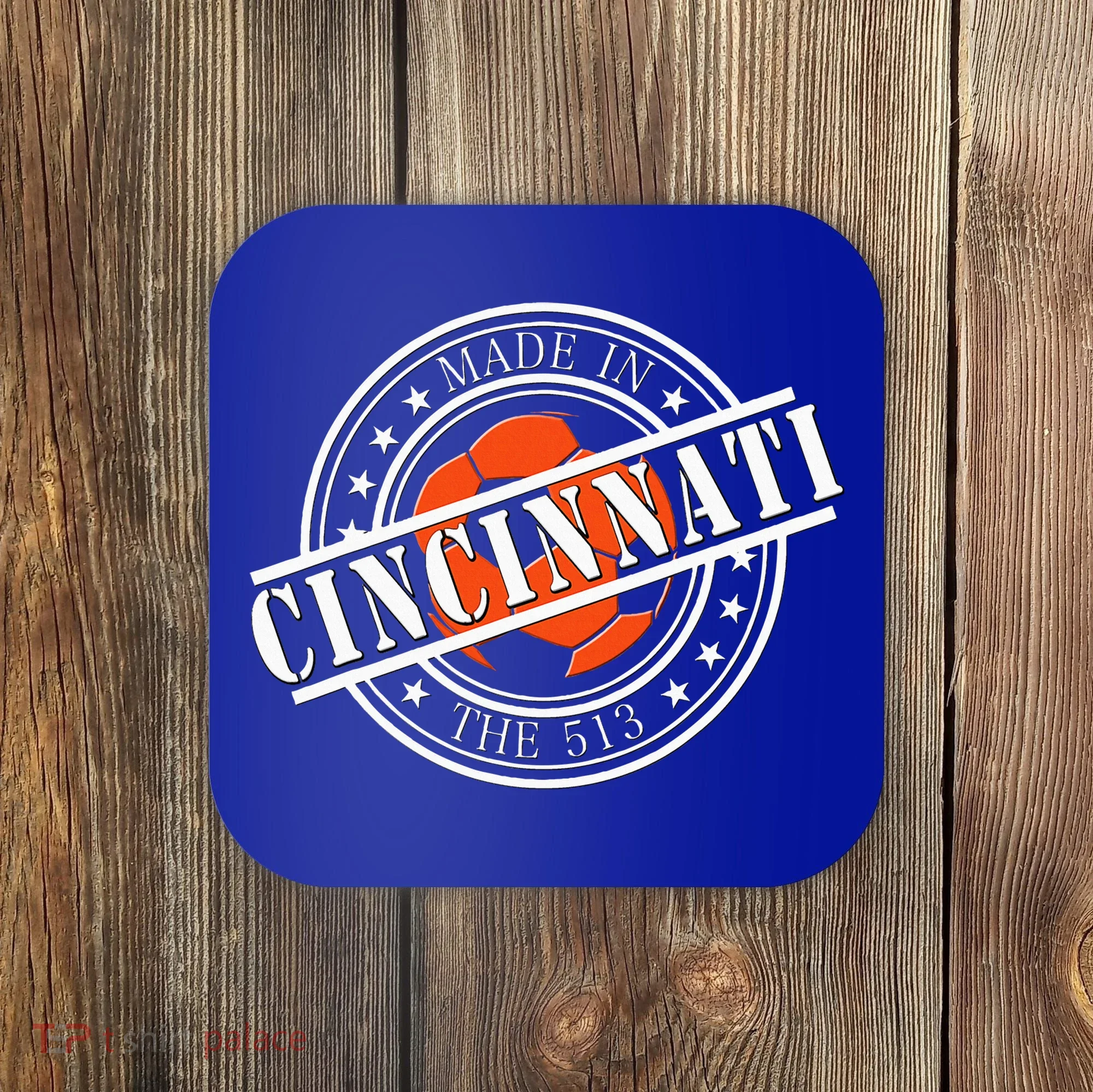 Cincinnati Ohio 513 Soccer Squad Coaster