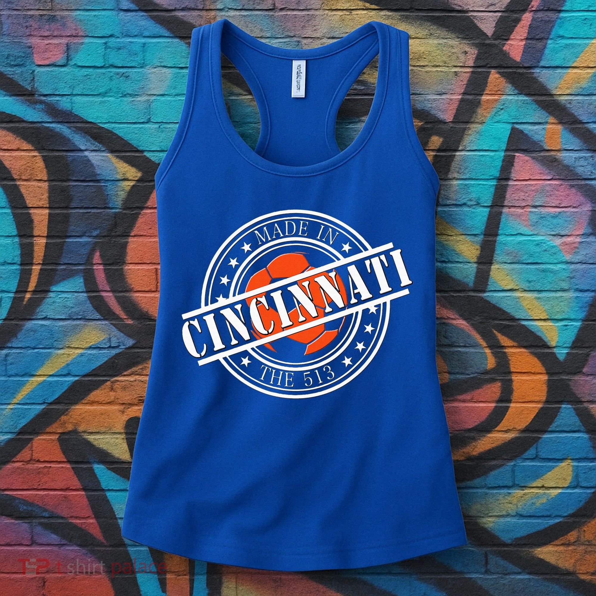 Cincinnati Ohio 513 Soccer Squad Women's Tank Top