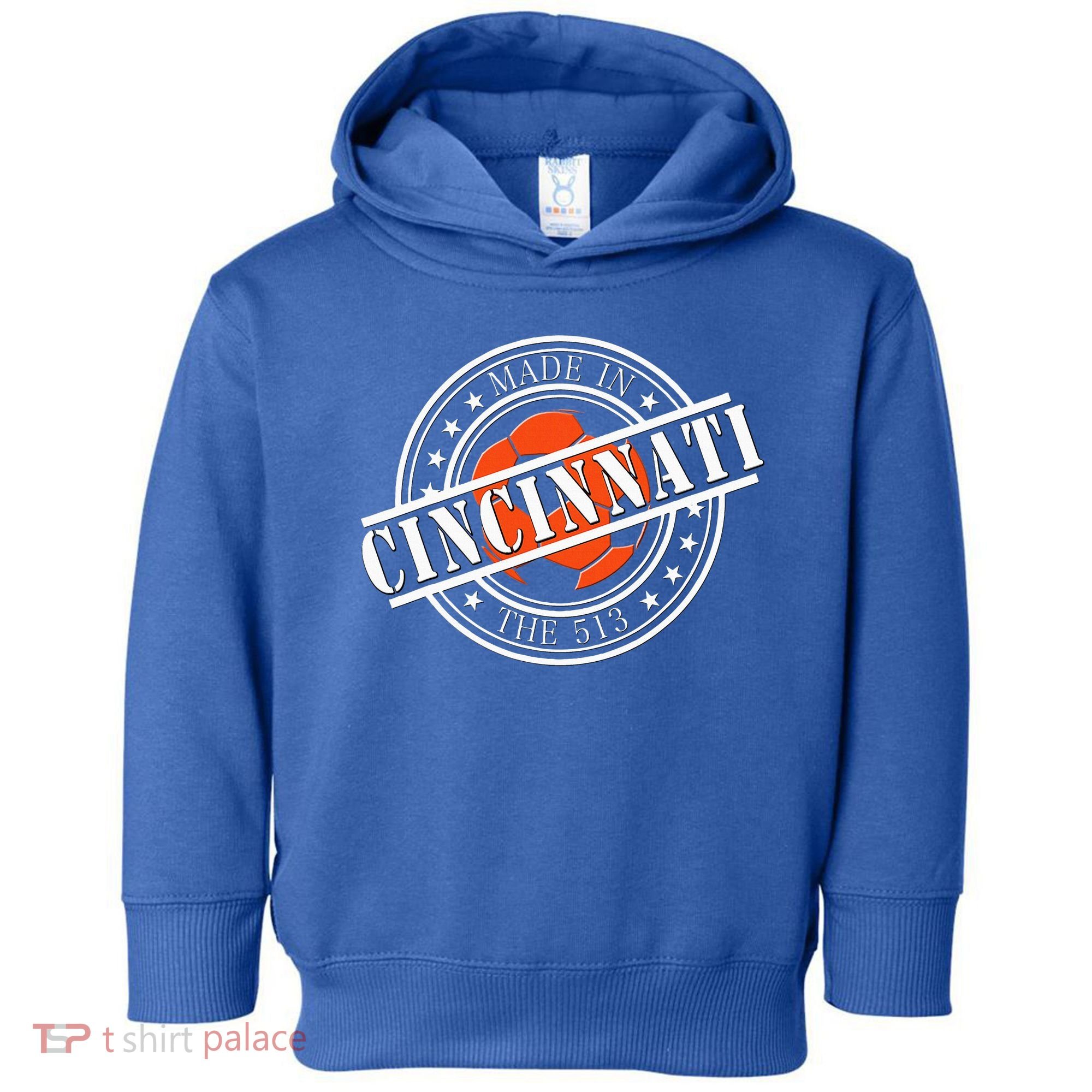 Cincinnati Ohio 513 Soccer Squad Toddler Hoodie