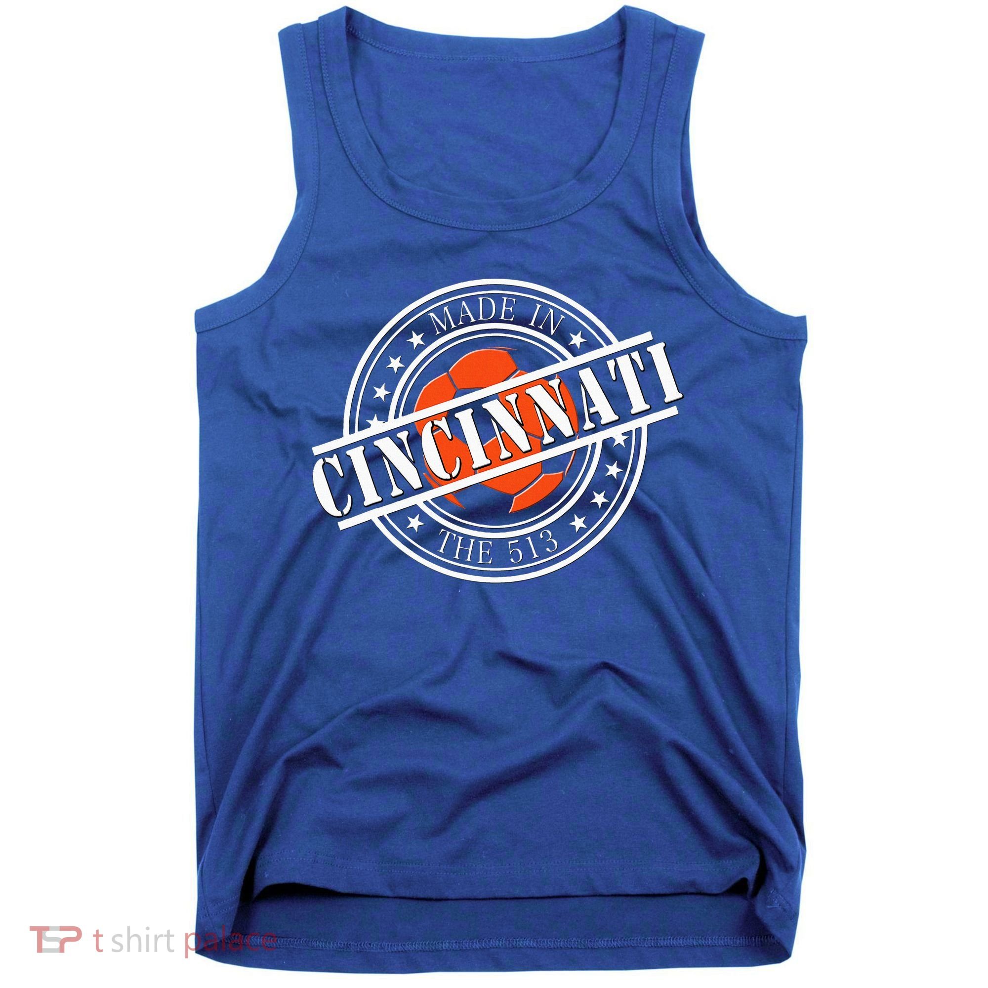 Cincinnati Ohio 513 Soccer Squad Tank Top