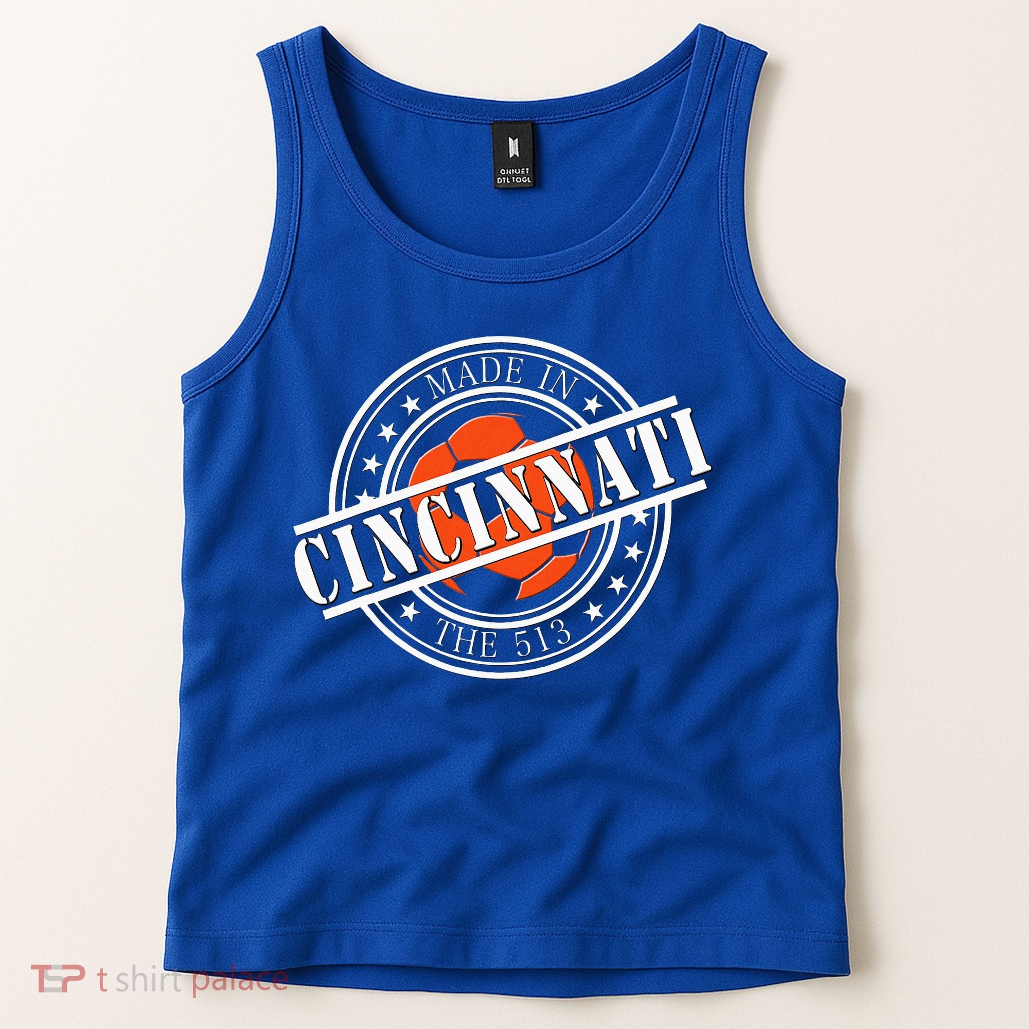 Cincinnati Ohio 513 Soccer Squad Tank Top