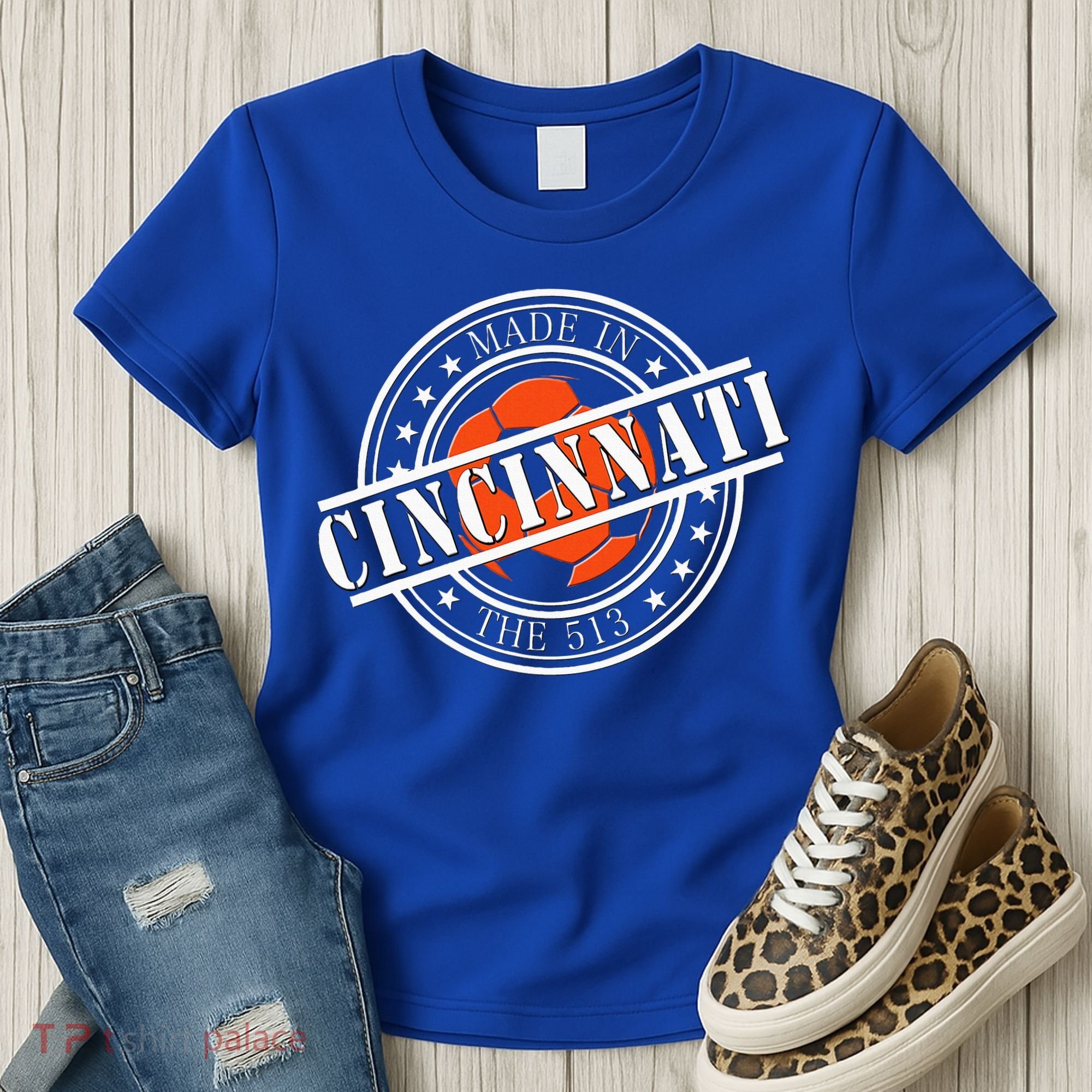 Cincinnati Ohio 513 Soccer Squad Women's T-Shirt