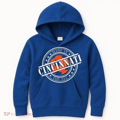 Cincinnati Ohio 513 Soccer Squad Kids Hoodie