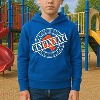 Cincinnati Ohio 513 Soccer Squad Kids Hoodie thumb 2