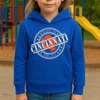 Cincinnati Ohio 513 Soccer Squad Kids Hoodie thumb 3