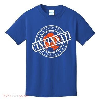 Cincinnati Ohio 513 Soccer Squad Kids T-Shirt