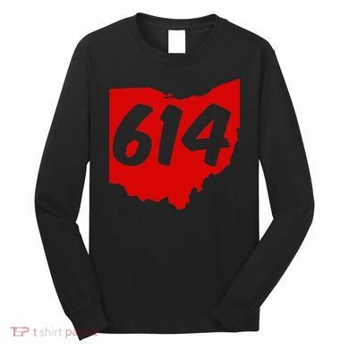 Columbus Ohio 614 Area Code 614 Long Sleeve Shirt